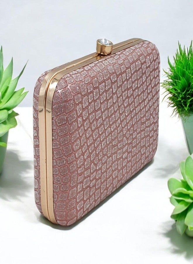 Tinth 3D Frame Box Clutch For Women (Pink) - Image 3
